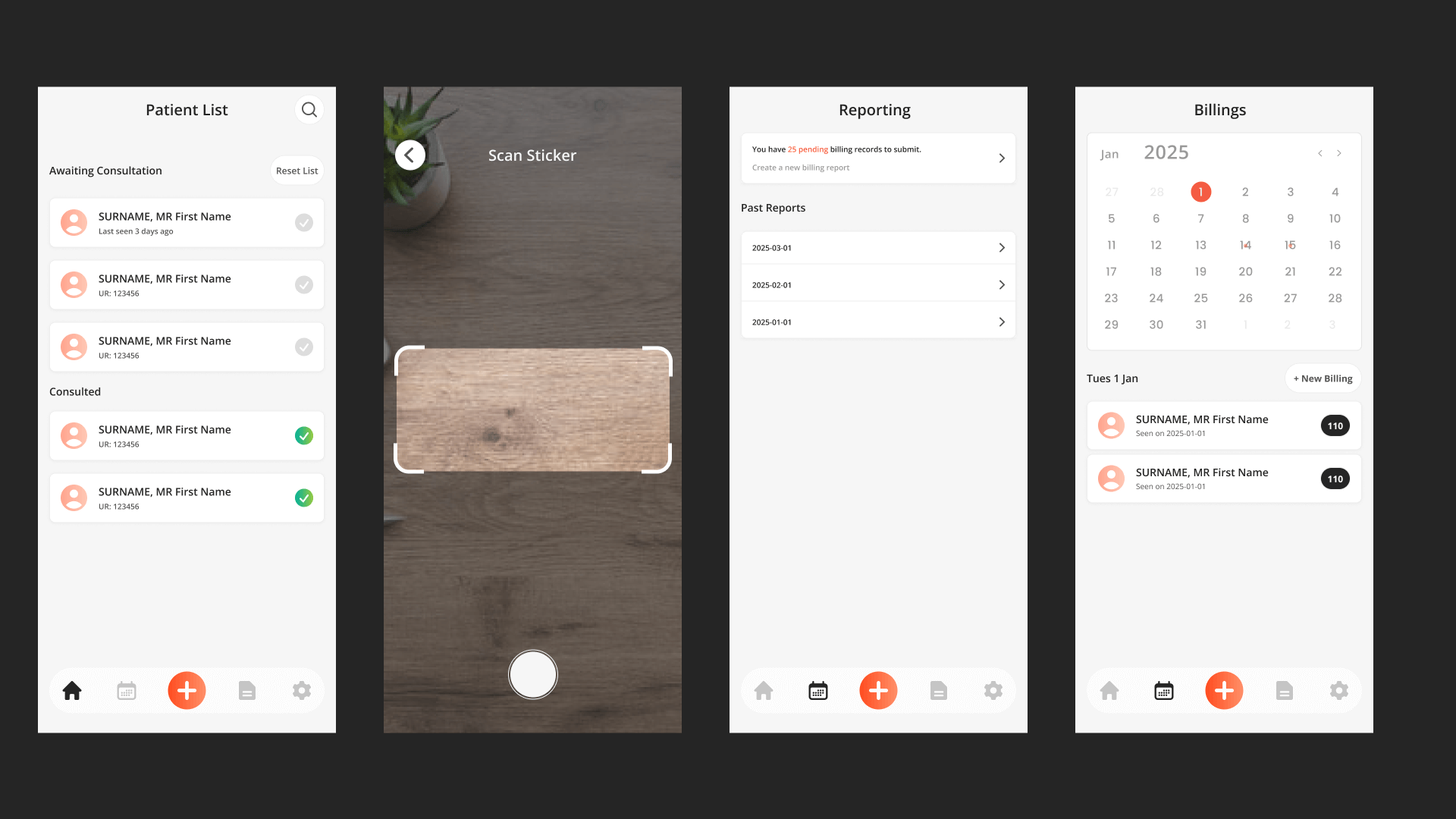 MoBiller app screenshots